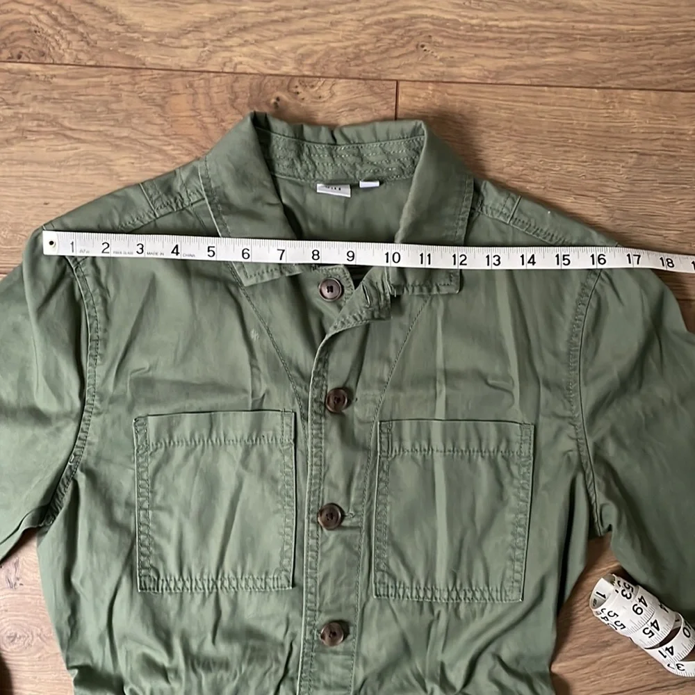 Petite olive green GAP utility romper - Picture 8 of 13